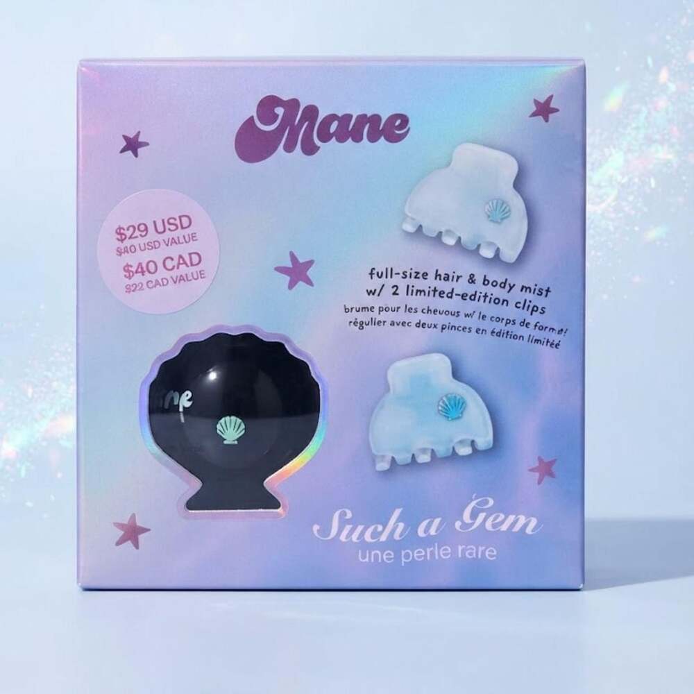 Mane Such a Gem Sea Sweet Hair and Body Mist Kit with Claw Clips
